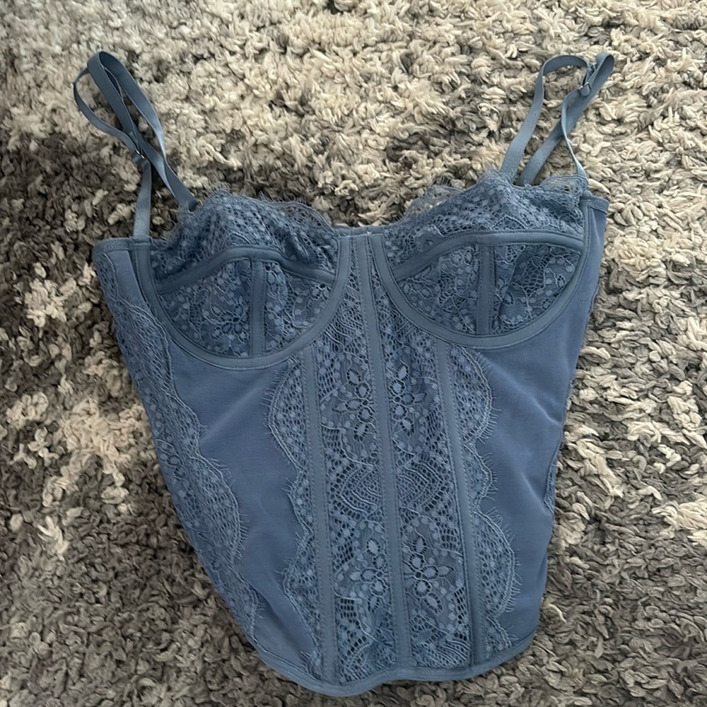 Blue corset